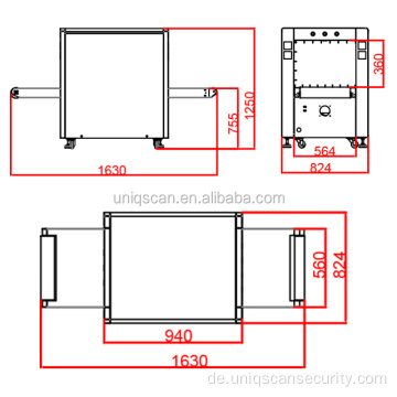 Hochauflösender Uniqscan Röntgen-Gepäckscanner SF5636